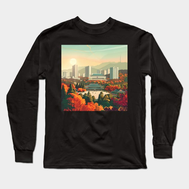 North Korea Long Sleeve T-Shirt by ComicsFactory